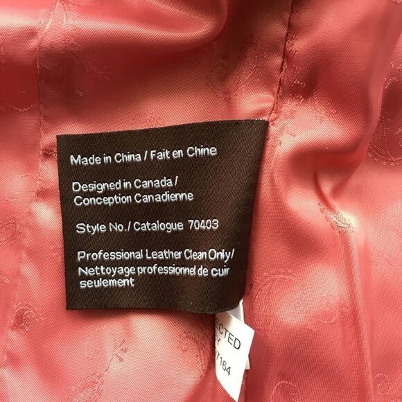 DANIER Leather Moto Biker Jacket Pink XS - Picture 9 of 16